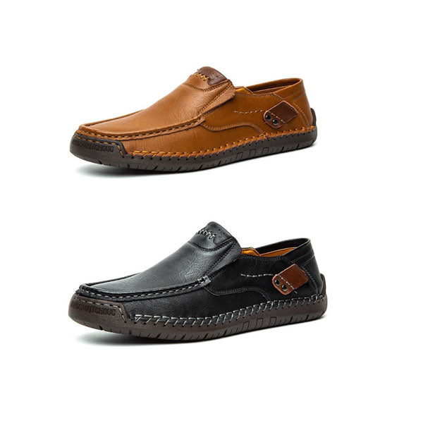 π 60% OFF! π Classic Menβs Slip-On Leather Shoes β Premium Calfskin, All-Day Comfort & Effortless Style