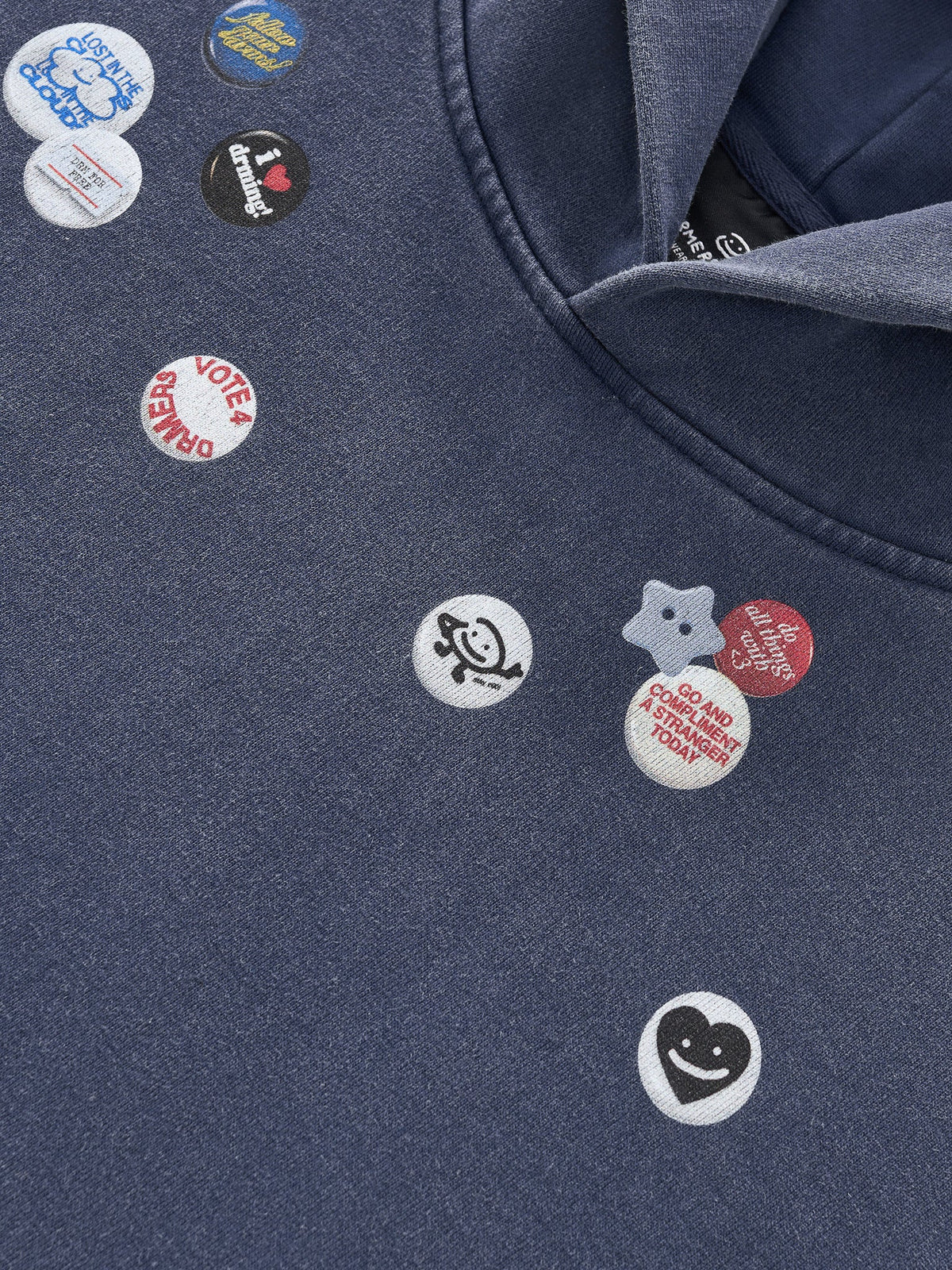PIN HOODIE - VINTAGE NAVY