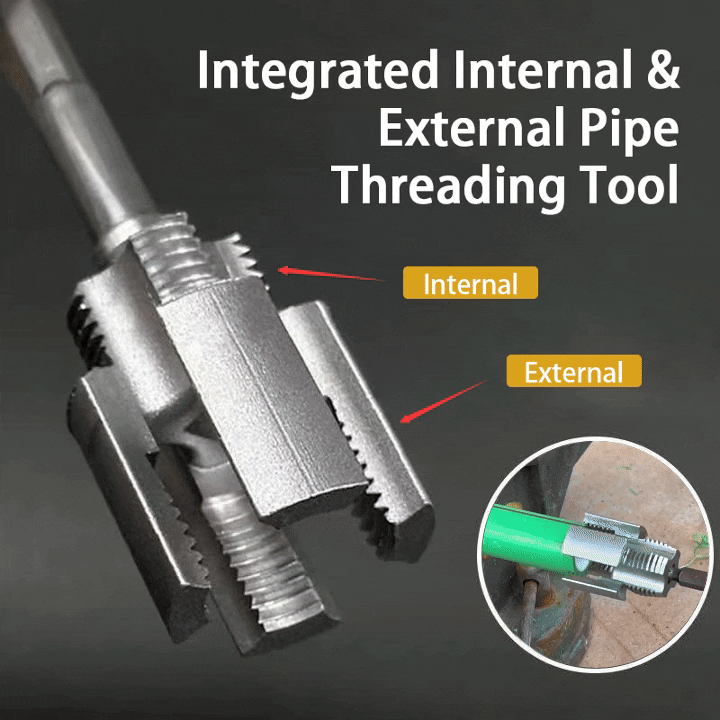 🔥Last day 49% OFF - 🔧Integrated Internal & External Pipe Threading Tool