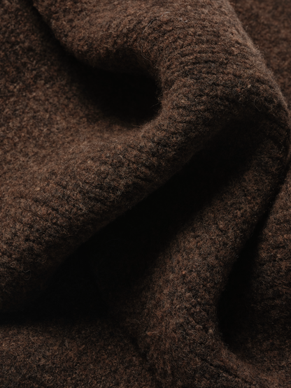 WOOL KNIT DUVET SCARF | STONE