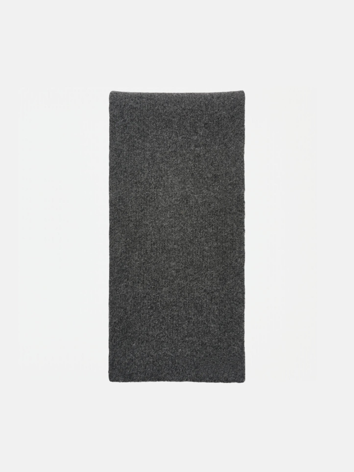 WOOL KNIT DUVET SCARF | BROWN