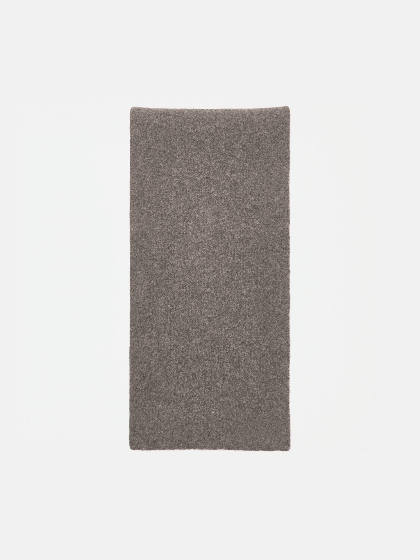 WOOL KNIT DUVET SCARF | STONE