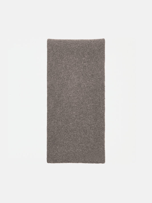 WOOL KNIT DUVET SCARF | STONE