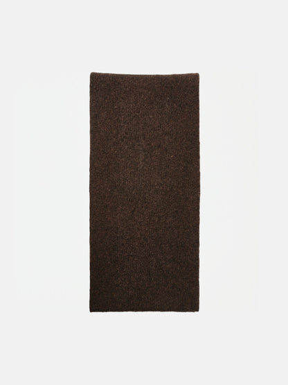 WOOL KNIT DUVET SCARF | STONE