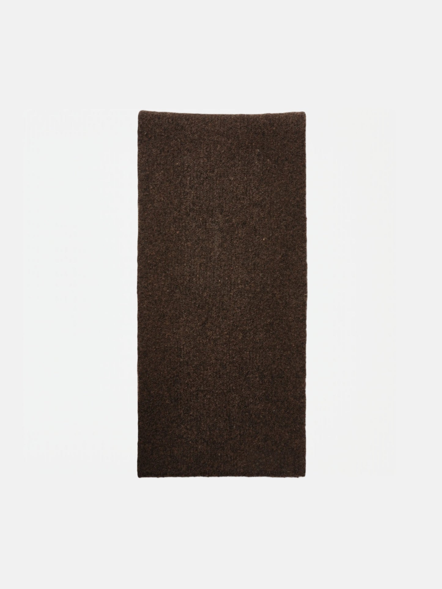 WOOL KNIT DUVET SCARF | GRAY