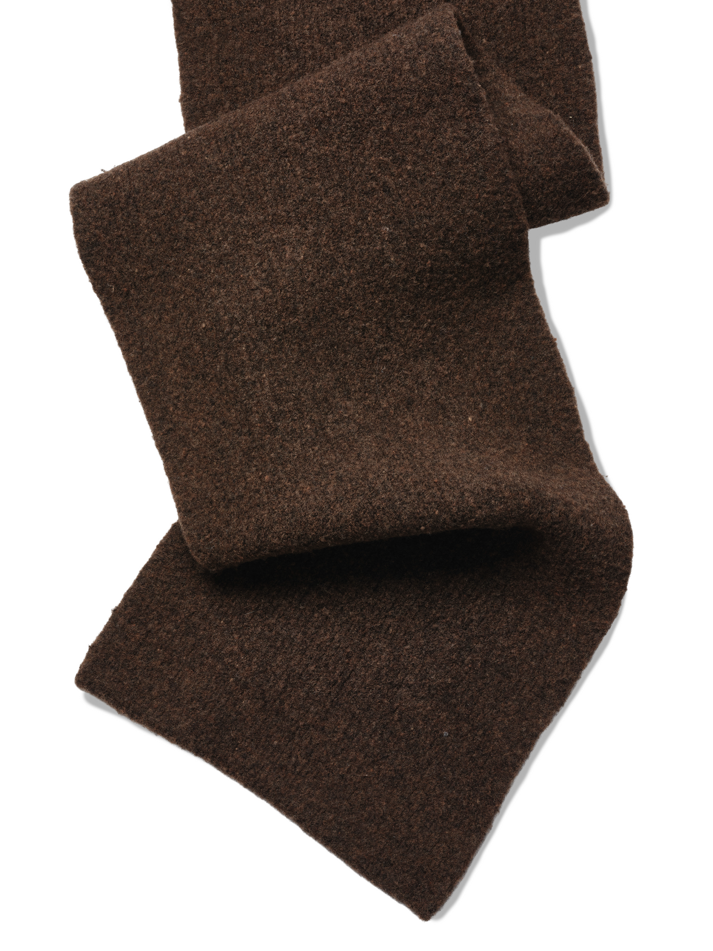 WOOL KNIT DUVET SCARF | GRAY