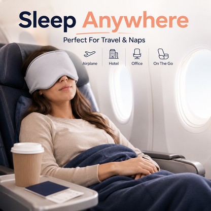 🌙 360° Weighted Blackout Sleep Mask