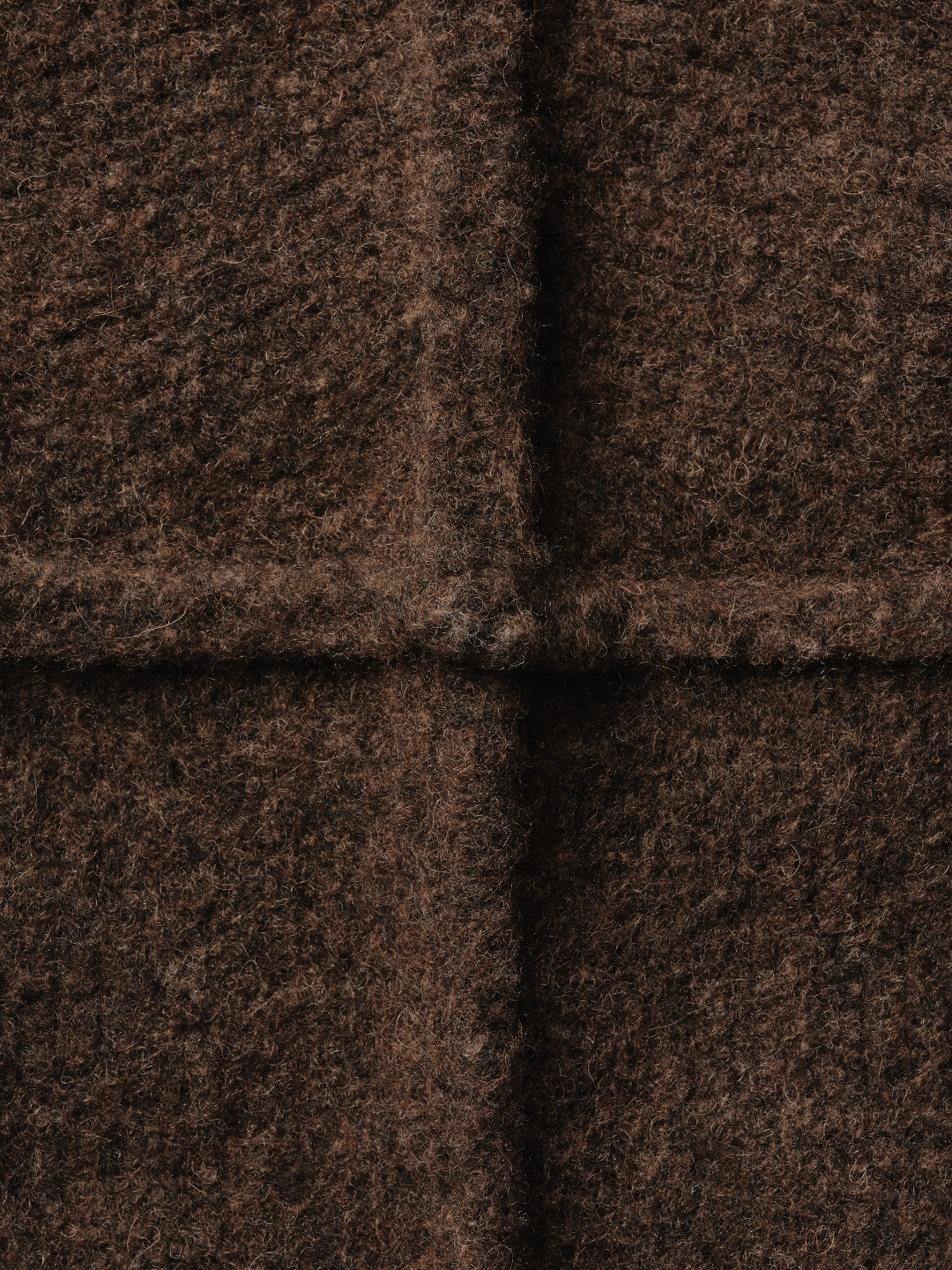 WOOL KNIT CREWNECK | BROWN