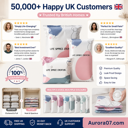 🧳Buy 1 Get 1 Free No‑Pump Vacuum Storage Bags – Press & seal, no pump needed. Saves 80% space, keeps clothes dry & dust‑free. Perfect for bulky bedding & off‑season gear. 🛏️🗄️