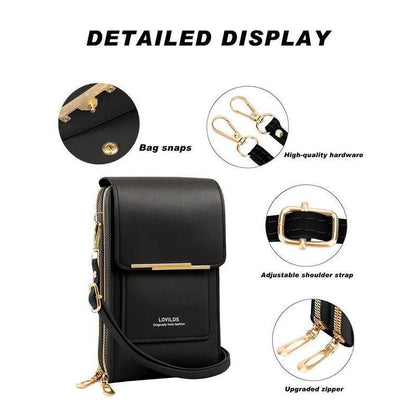 🔥Final 3 Hours: 60% OFF  LOVILDS™2026 Trendy Minimalist Elegant Women's Touchscreen Crossbody Phone Wallet