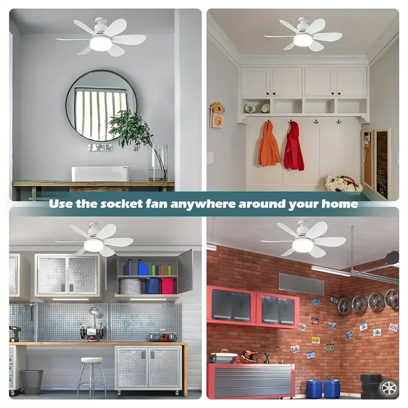 ⏰LAST DAY SALE 49% OFF🔥SmartBreez™ 40W LED Ceiling Fan Light – 20.5” Ultra-Quiet with Remote 🎯 | E27 + FREE B22 Adapter 🔌 | For Bedroom 😴, Kitchen 👩‍🍳 & Garage 🛠️ – UK Ready! 🇬🇧