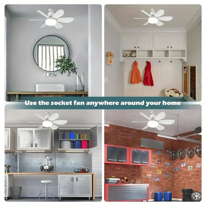 ⏰LAST DAY SALE 49% OFF🔥SmartBreez™ 40W LED Ceiling Fan Light – 20.5” Ultra-Quiet with Remote 🎯 | E27 + FREE B22 Adapter 🔌 | For Bedroom 😴, Kitchen 👩‍🍳 & Garage 🛠️ – UK Ready! 🇬🇧