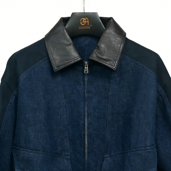 Thread Haven® MEN’S FILBERT FLIGHT JACKET - MED INDIGO - WORN IN