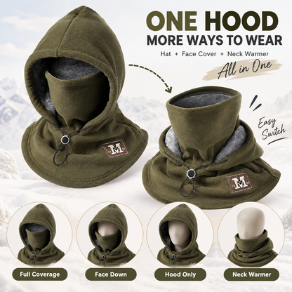 3-in-1 Winter Fleece Balaclava Hood 🧣❄️ Warm Face, Ear & Neck Cover