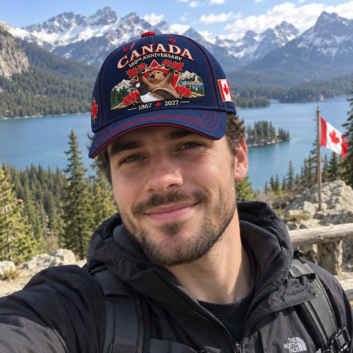 🔥🍁 Canada 160th Anniversary 1867–2027 - Premium Printed Heritage Cap Polyester • Detailed Printed • Comfortable Fit