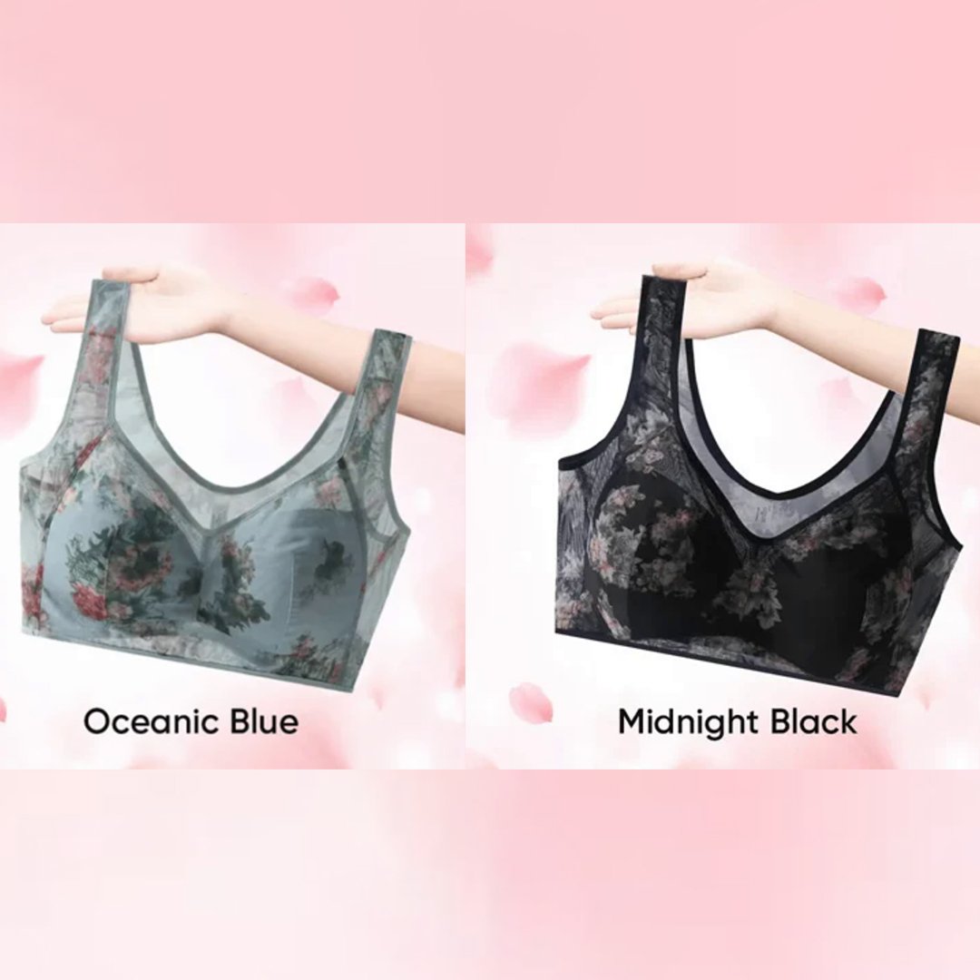 🎁 Super gather bra | Ice Silk Lace Cooling Comfort Bra