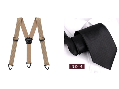 📢📢50% OFF !! ⏰Men's X-Back Suspenders with Hook Clips