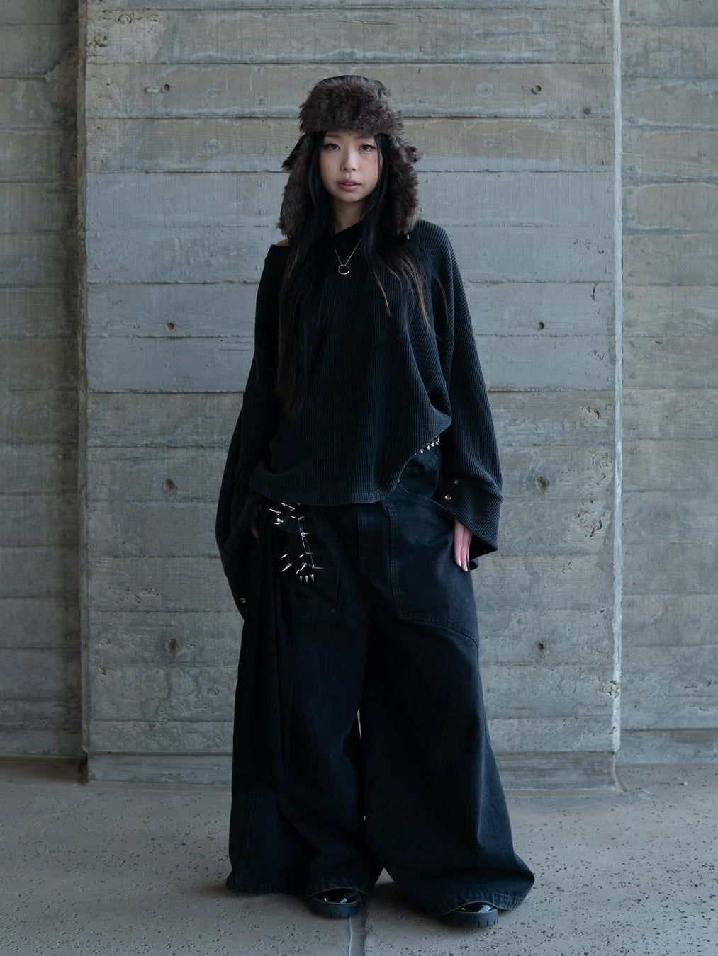 WAFFLE WIDE SLEEVE THERMAL