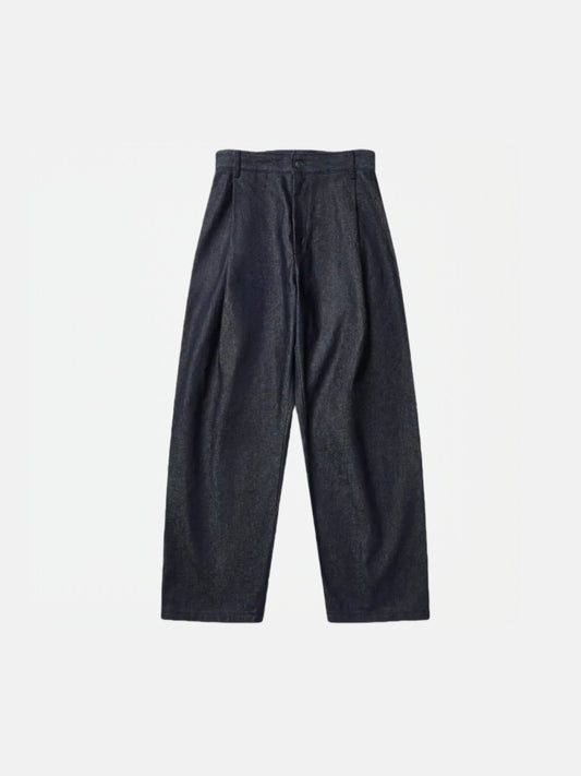 13.5OZ TWILL DENIM PLEAT PANTS
