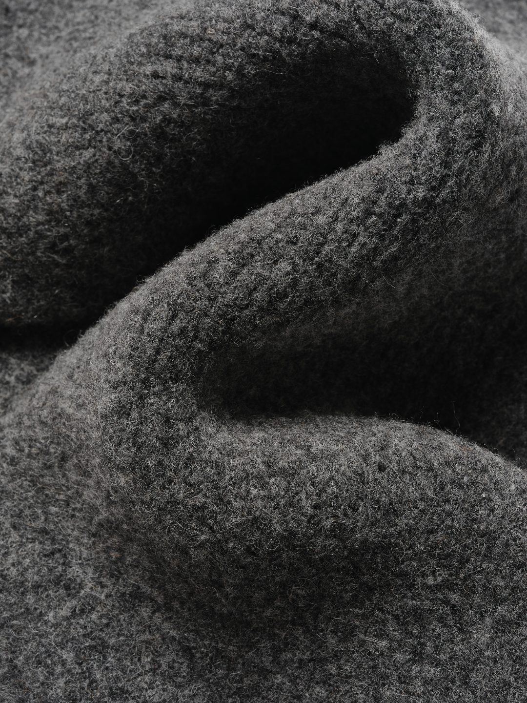 WOOL KNIT DUVET SCARF | STONE