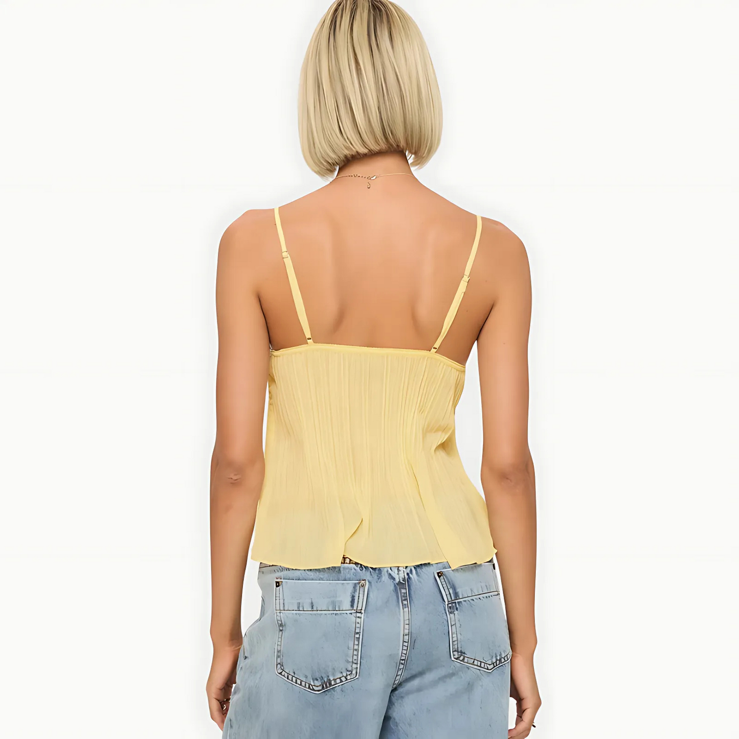 The Lemon Pleat Top