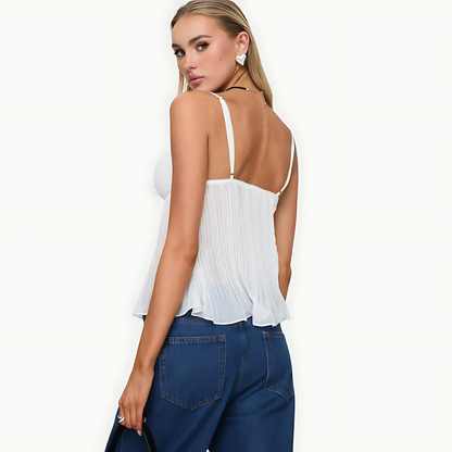 The Lemon Pleat Top