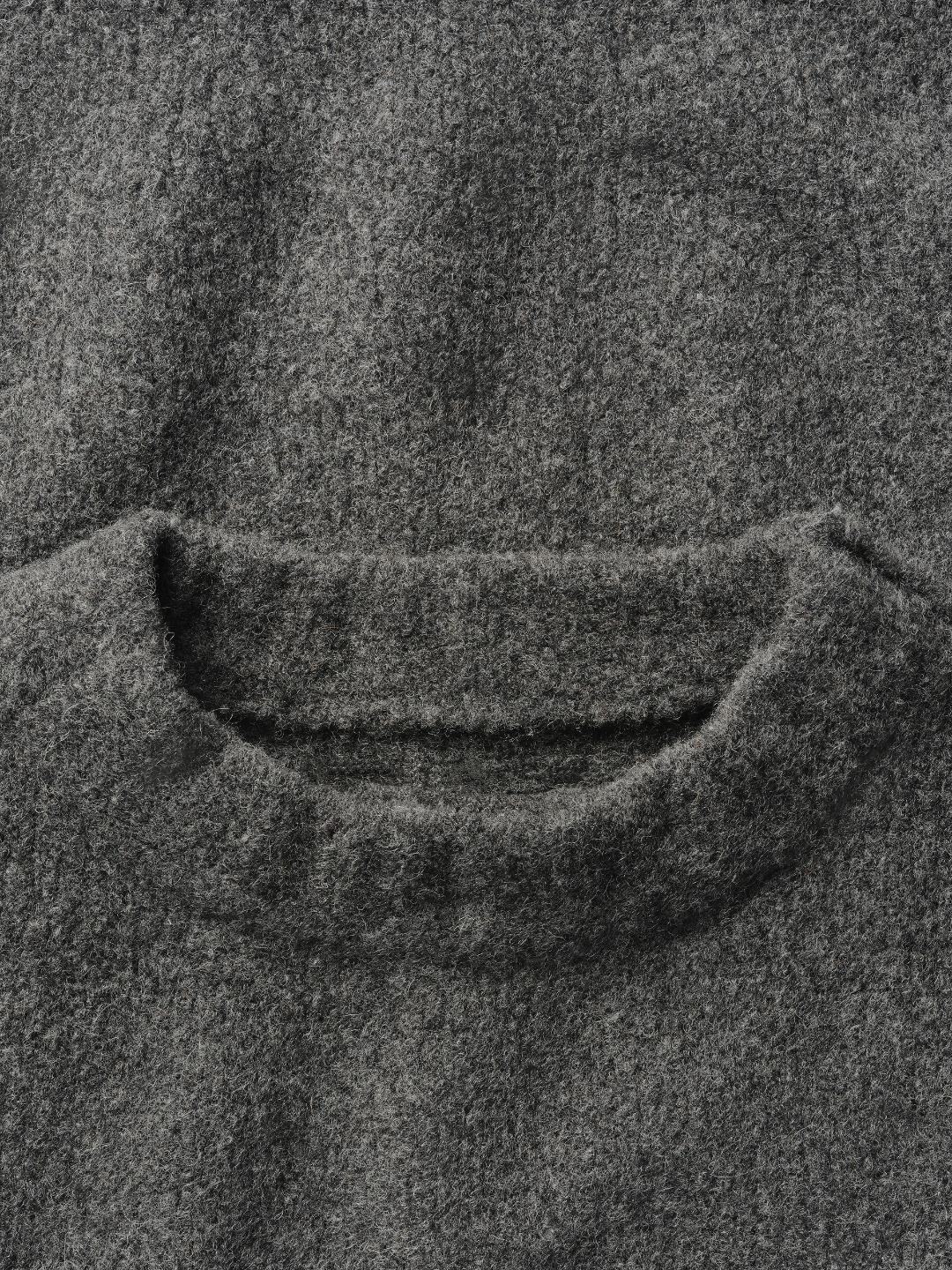 WOOL KNIT CREWNECK | GRAY