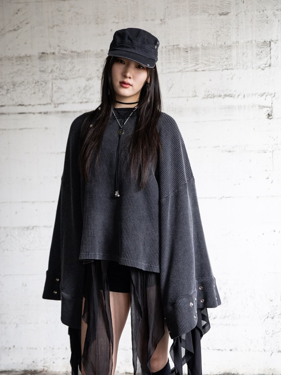 WAFFLE WIDE SLEEVE THERMAL