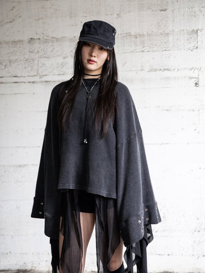 WAFFLE WIDE SLEEVE THERMAL