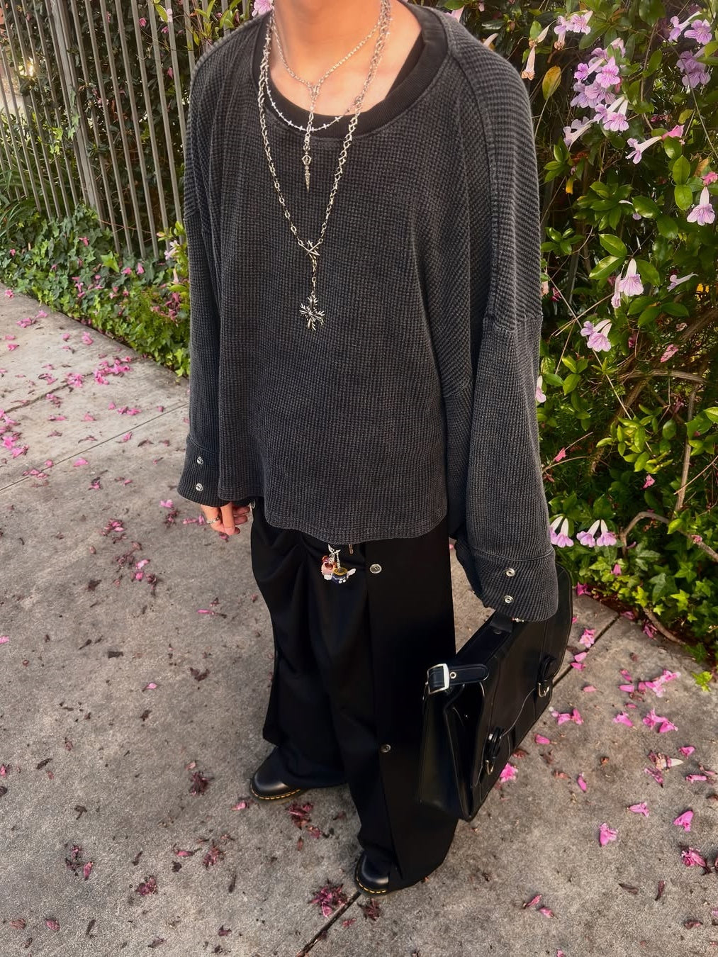 WAFFLE WIDE SLEEVE THERMAL