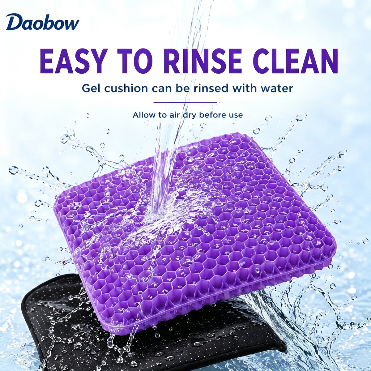 Daobow Double Thick Honeycomb Gel Seat Cushion 🪑Cool Pressure Relief Cushion for Office Car Wheelchair