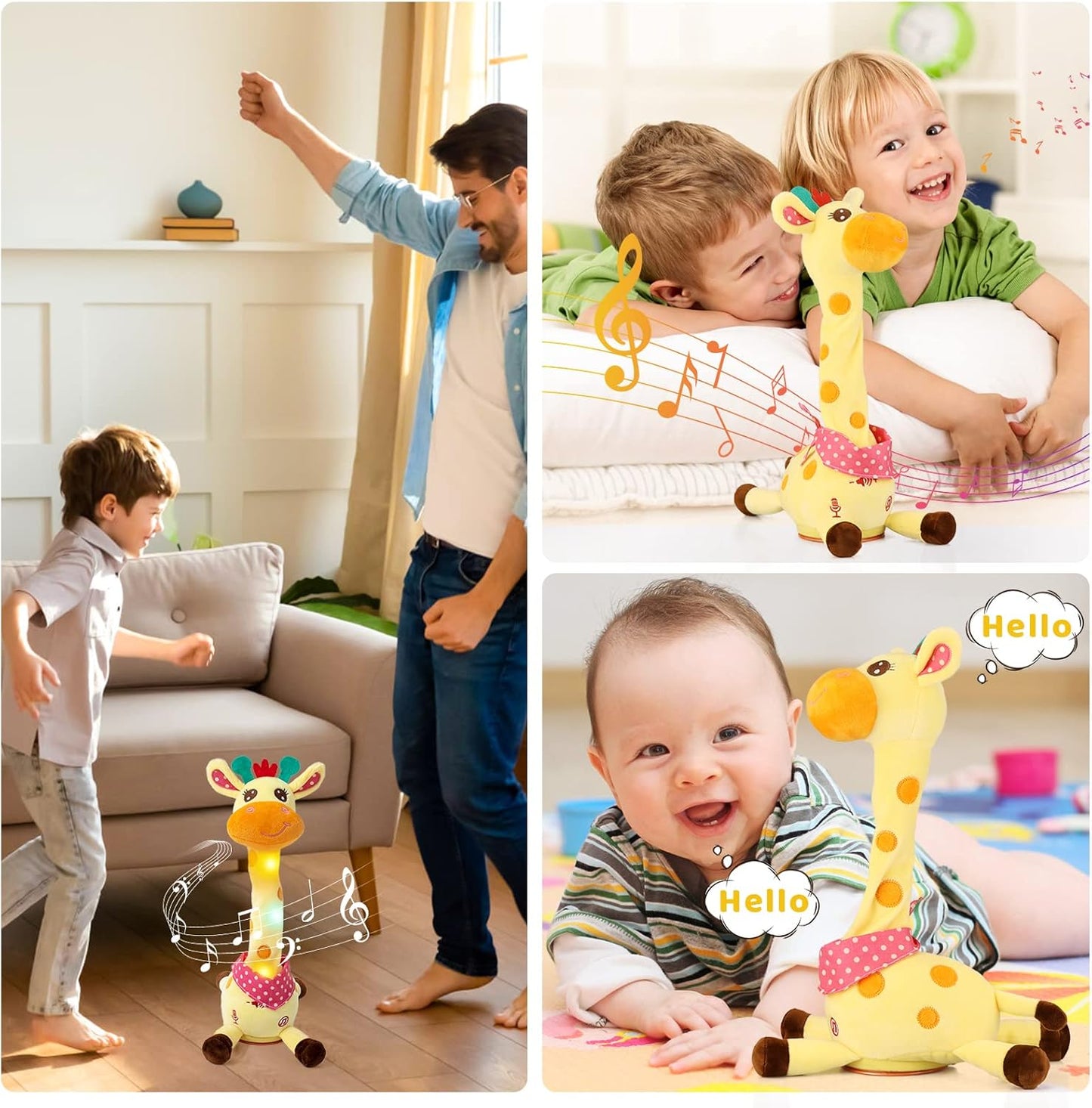 🎉🏆Flash Sale⚡ 50K+ SOLD! Almost Gone-💥🎉 Best-Selling Musical Giraffe Toy – Sings, Dances & Repeats What You Say! 🦒🎵🗣️