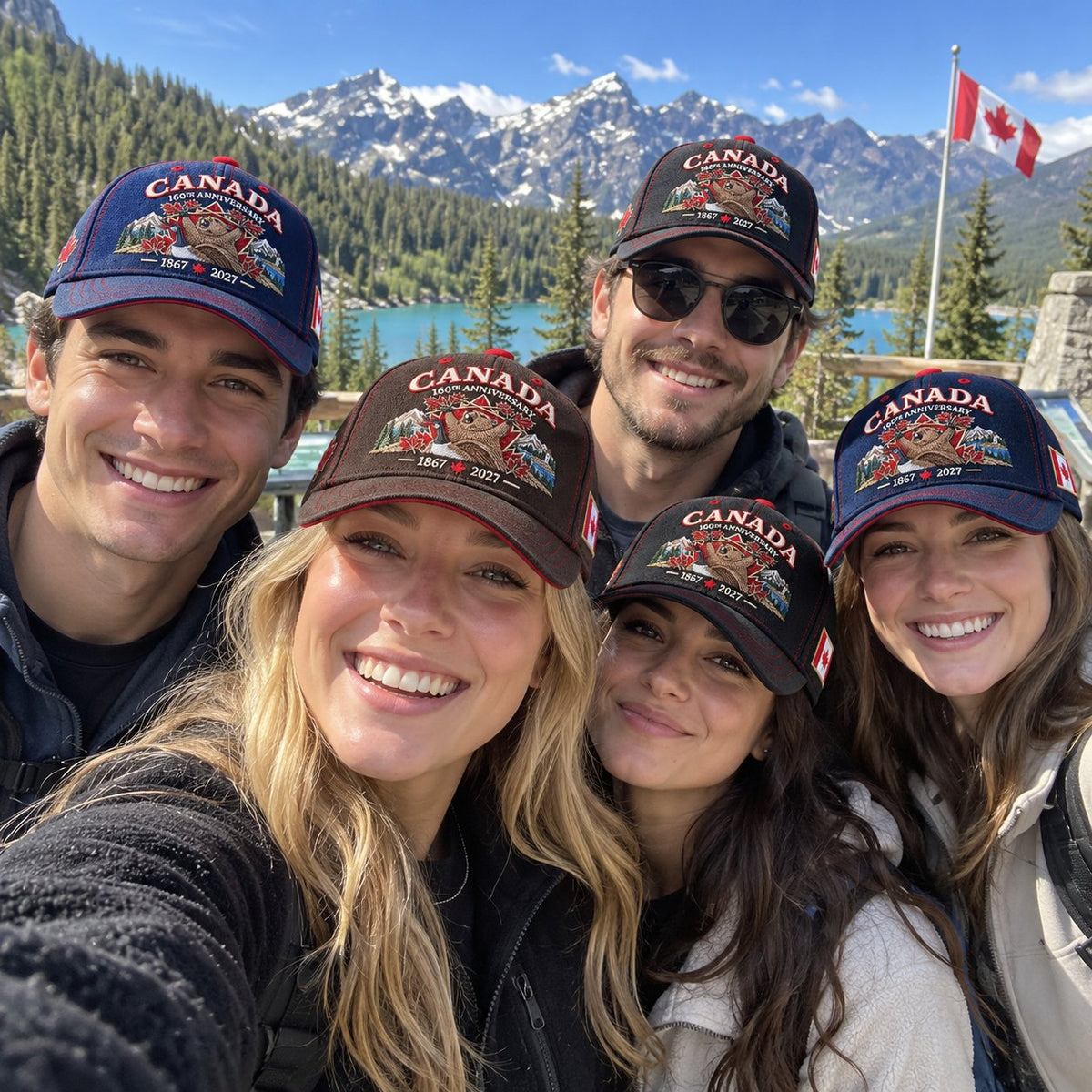 🔥🍁 Canada 160th Anniversary 1867–2027 - Premium Printed Heritage Cap Polyester • Detailed Printed • Comfortable Fit