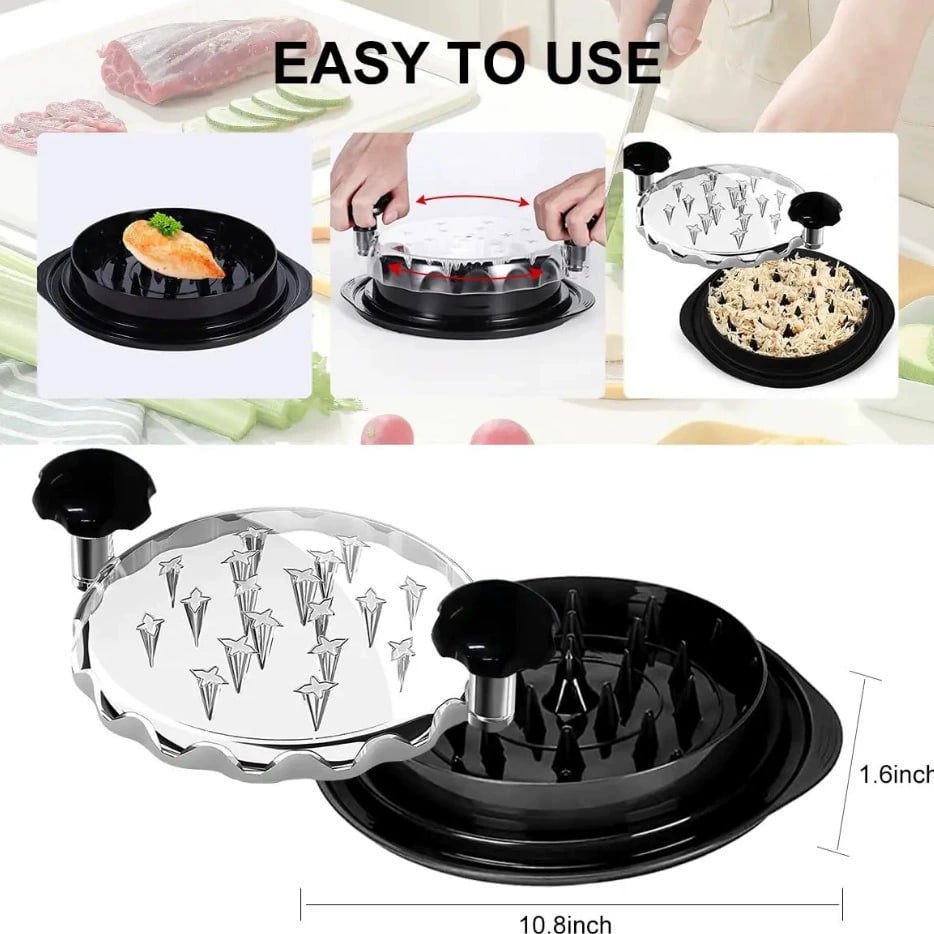 🔥Last Day 48% OFF-🍗Chicken Breast Shredder Tool – Shred Chicken in SECONDS!👨‍🍳(Give away NFC shielding card case)