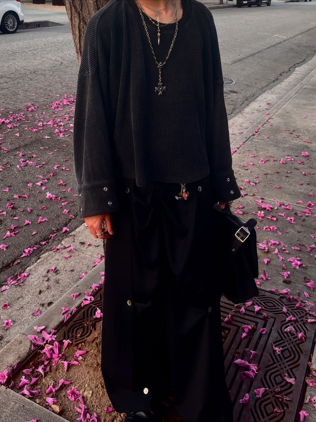 WAFFLE WIDE SLEEVE THERMAL