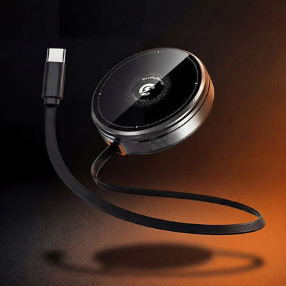 Retractable 3-in-1 Magnetic Wireless Charger & Hidden Stand
