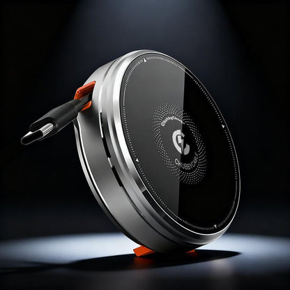 Retractable 3-in-1 Magnetic Wireless Charger & Hidden Stand