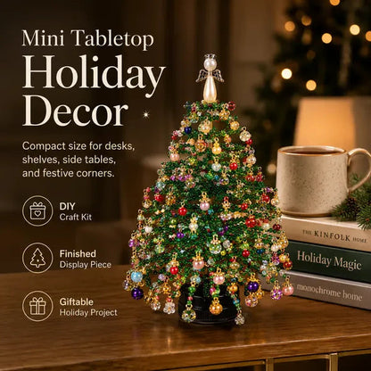 🎄✨ DIY Beaded Christmas Tree Kit – 🎅Create Your Own Sparkling Holiday Decoration(📦Buy 2 Free Shipping）