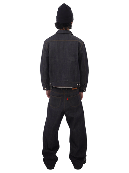 DARK INDIGO BAGGY JEANS