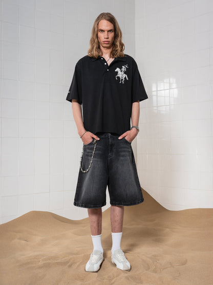 DENIM JORTS