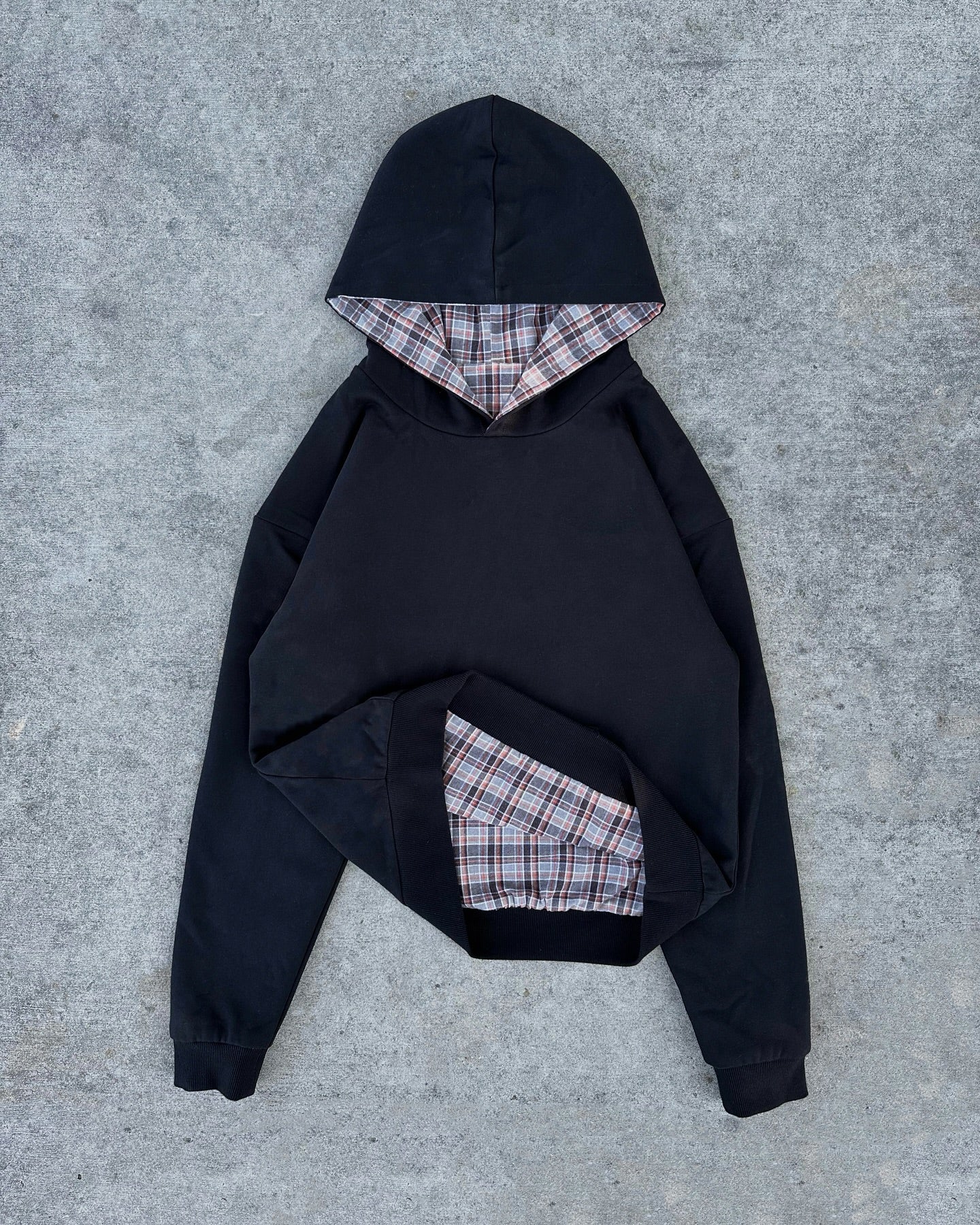REVERSIBLE PLAID HOODIE