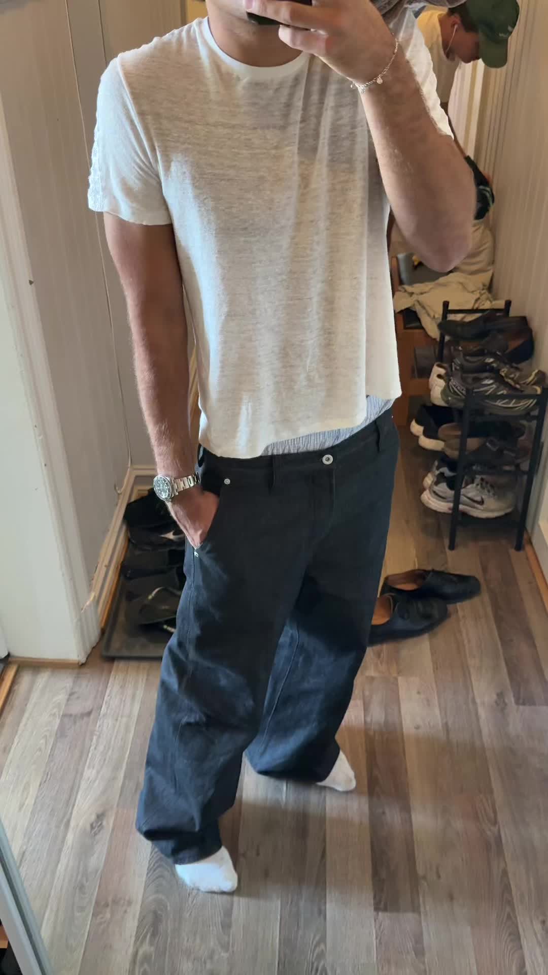 13OZ WIDE LEG RAW DENIM