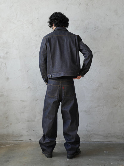 DARK INDIGO BAGGY JEANS
