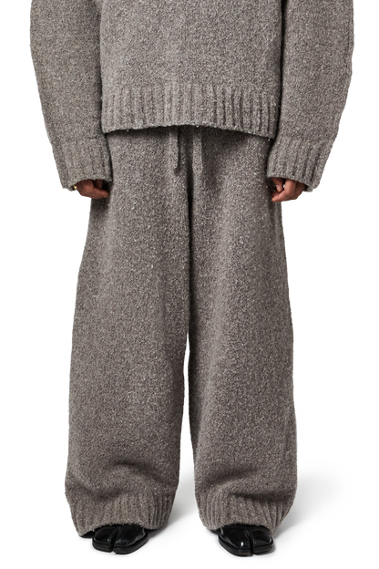 WOOL-KNIT PANTS | GRAY