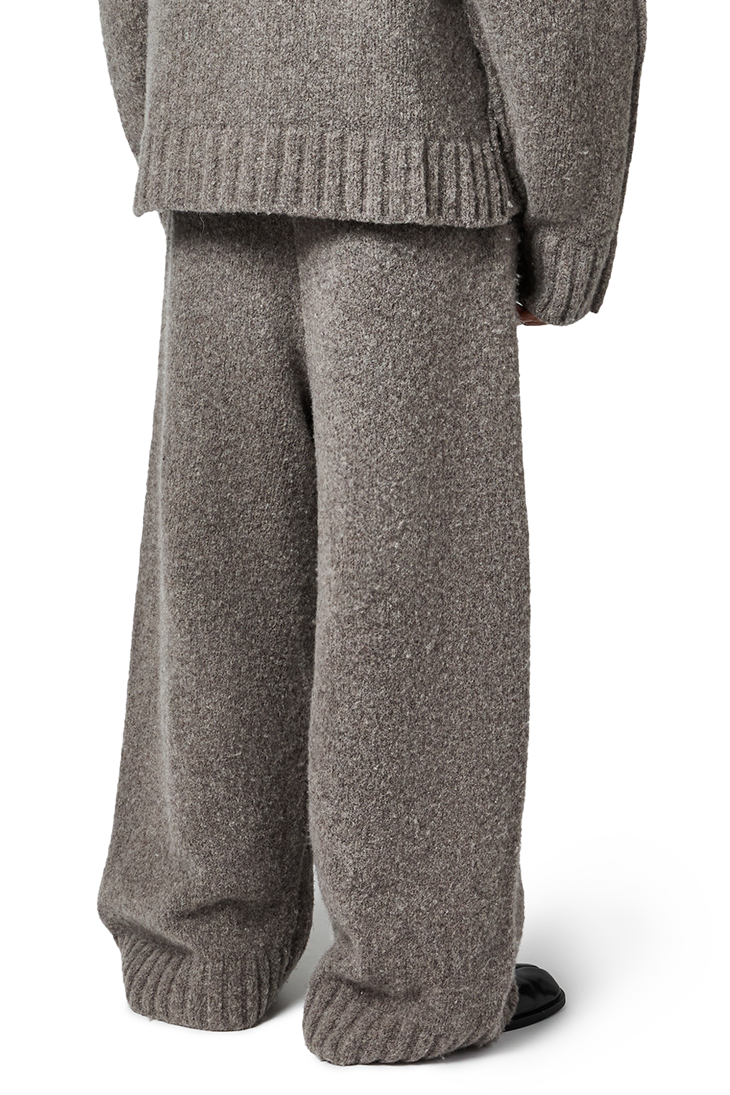 WOOL-KNIT PANTS | STONE