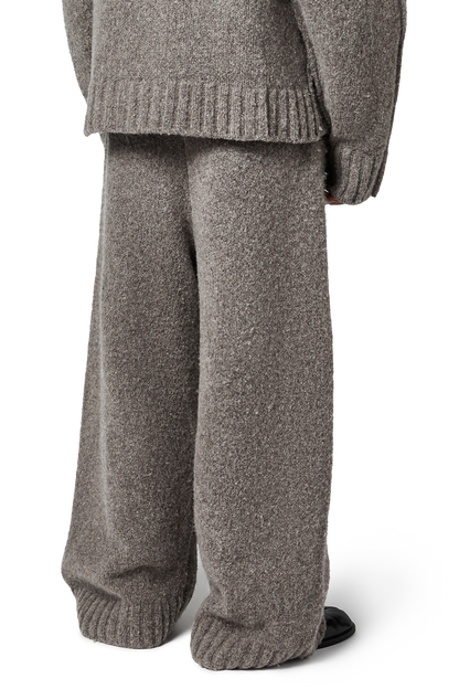WOOL-KNIT PANTS | STONE