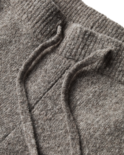 WOOL-KNIT PANTS | GRAY
