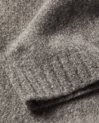 WOOL-KNIT POLO | GRAY