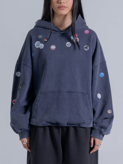 PIN HOODIE - VINTAGE NAVY