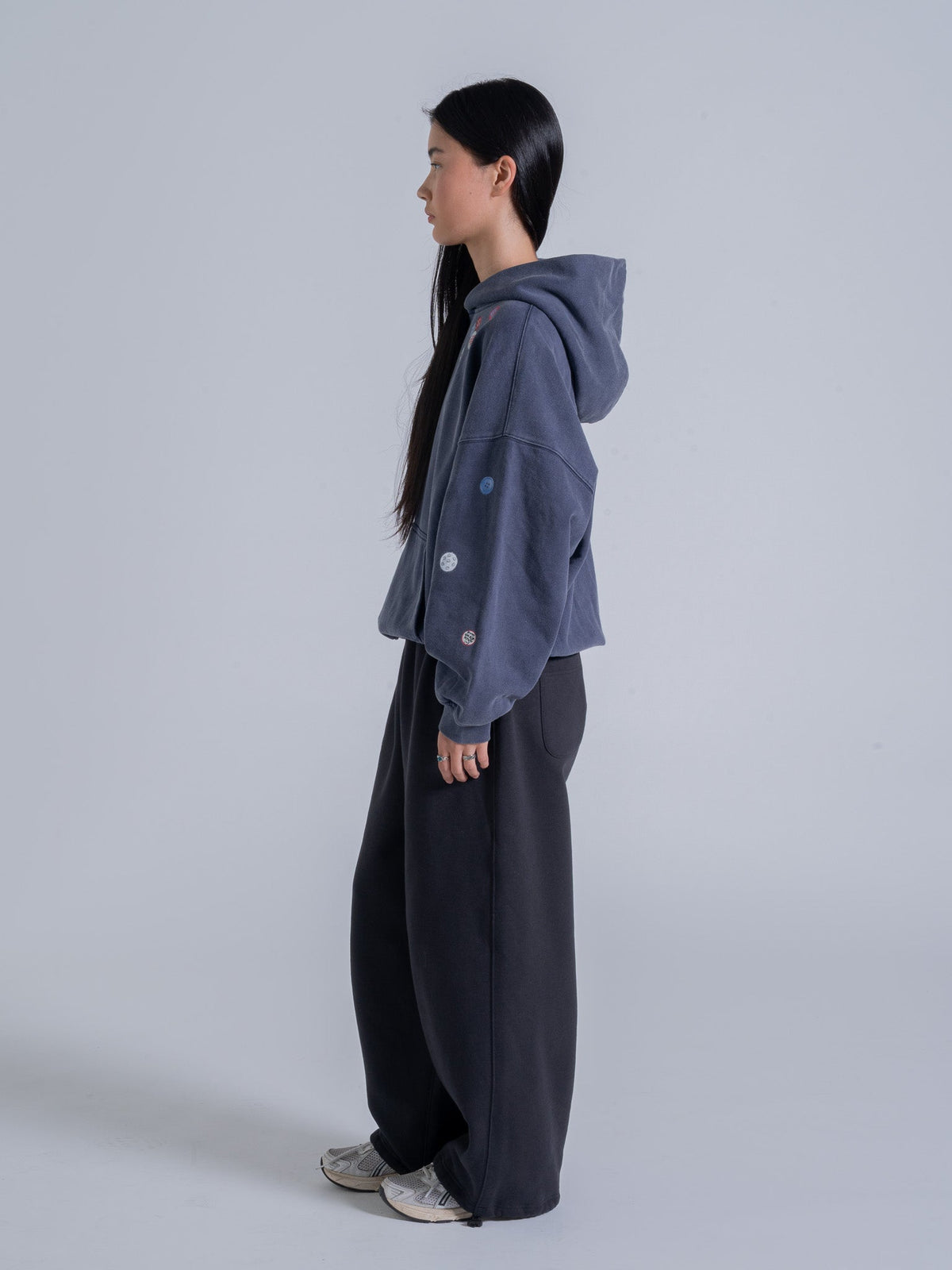PIN HOODIE - VINTAGE NAVY